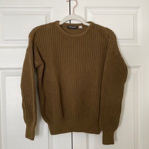 American Apparel Olive Chunky Knit Sweater XS